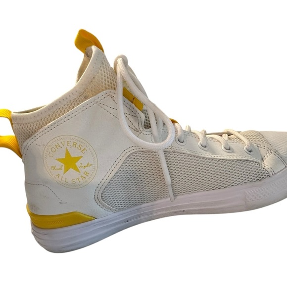 Unisex Converse Chuck Taylor All Star Ultra Mid 'White Yellow' Shoes W 9 M 7 - Picture 5 of 10
